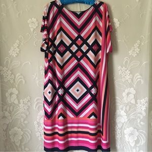 Studio One New York Pink Preppy Feminine Dress